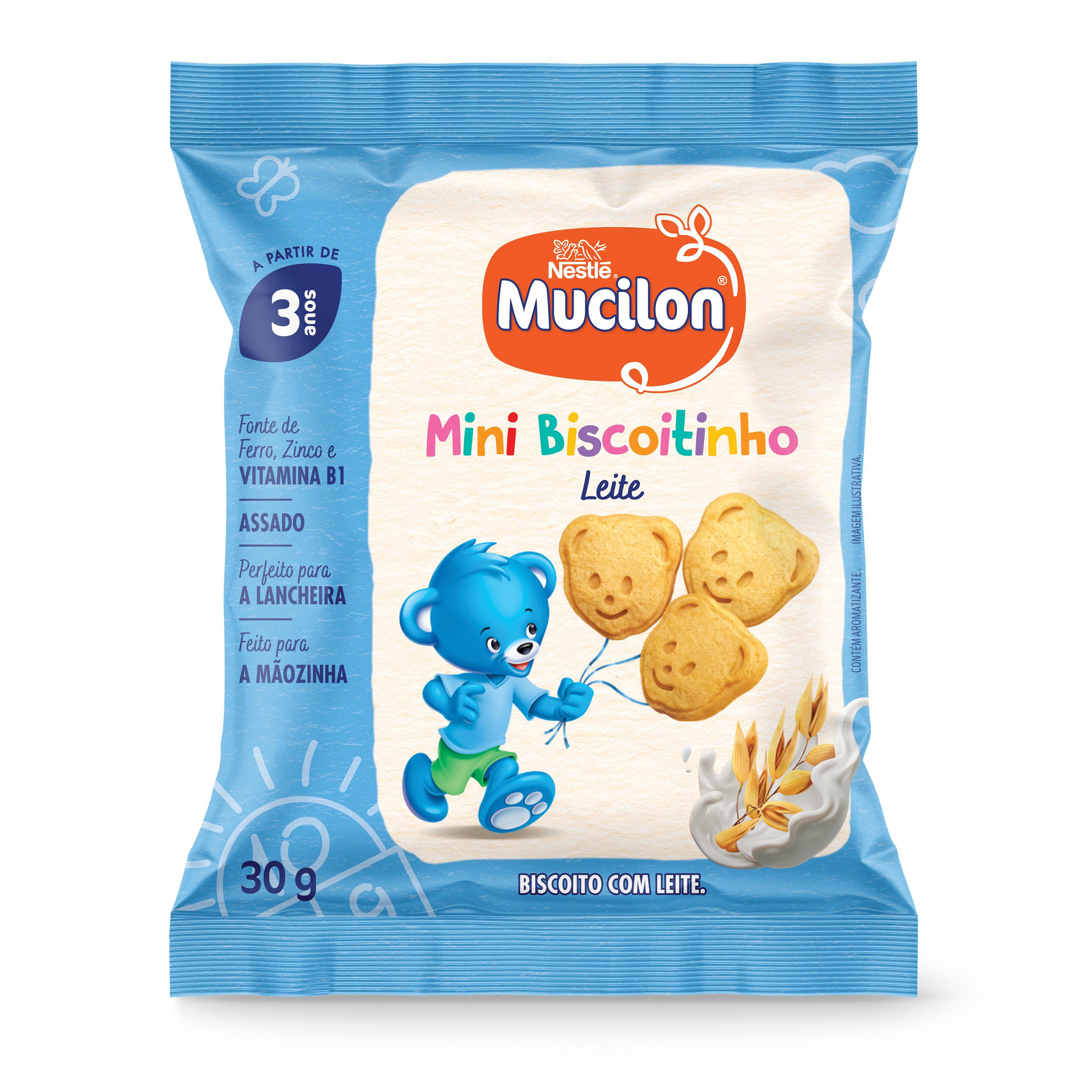 MINI BISCOITINHO MUCILON SABOR LEITE 30G