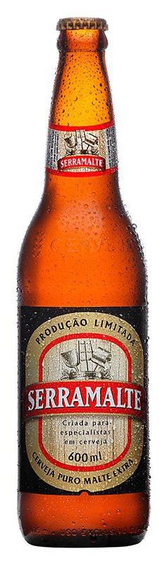 CERVEJA SERRAMALTE PURO MALTE EXTRA 600ML GARRAFA