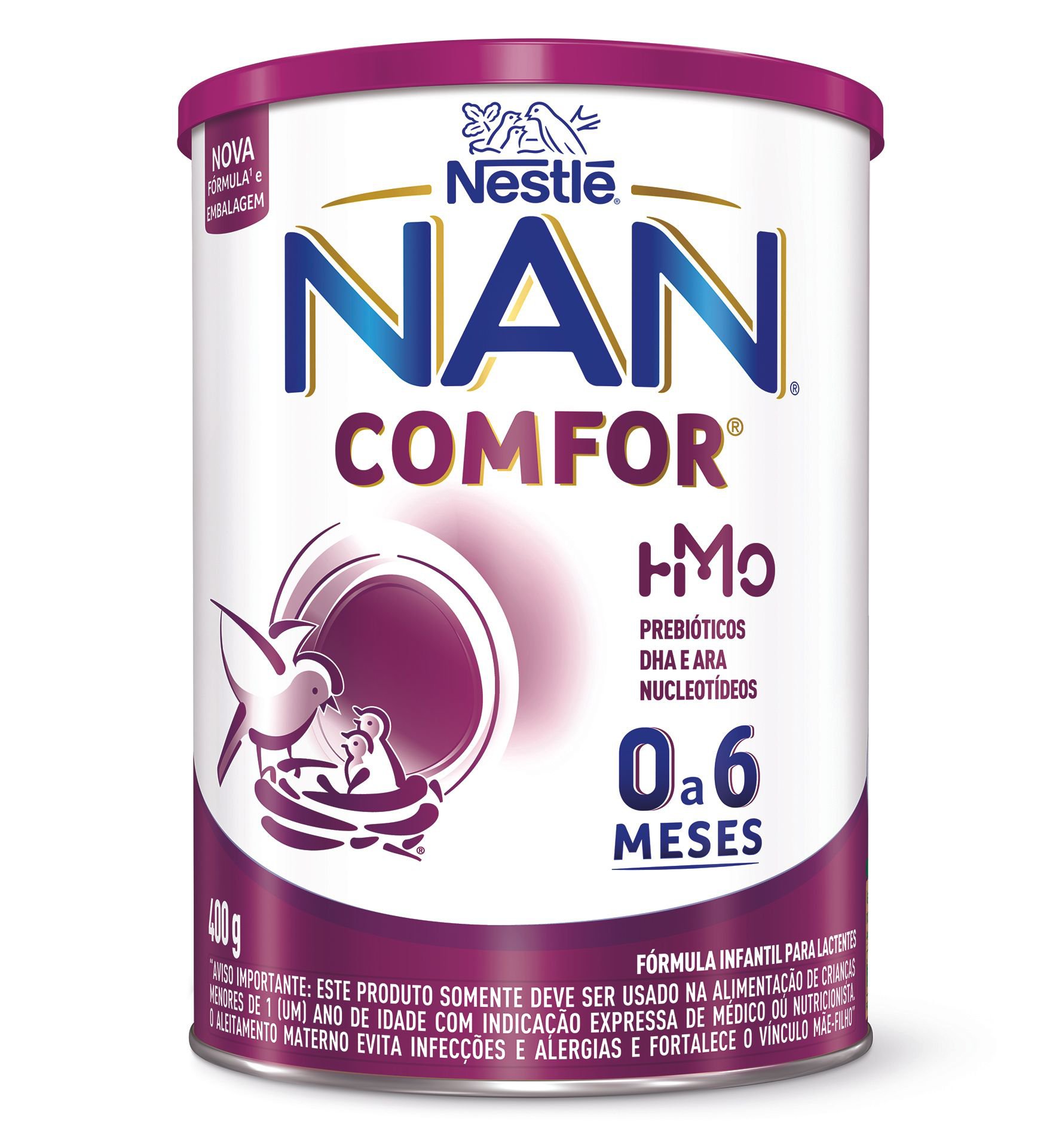 FORMULA INFANTIL PARA LACTENTES NAN COMFOR 0 A 6 MESES 400G