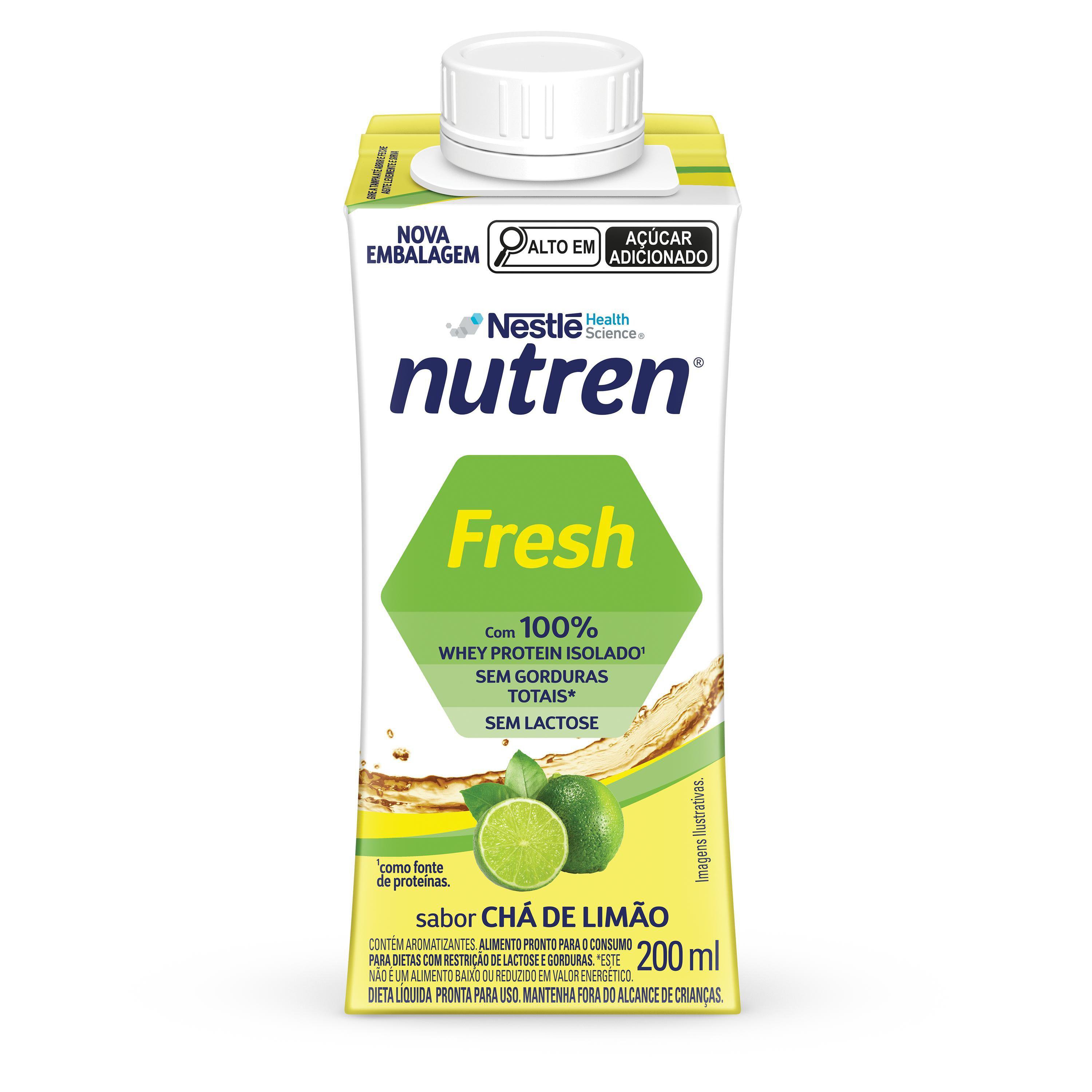 COMPLEMENTO ALIMENTAR NUTREN FRESH CHA LIMAO 200ML