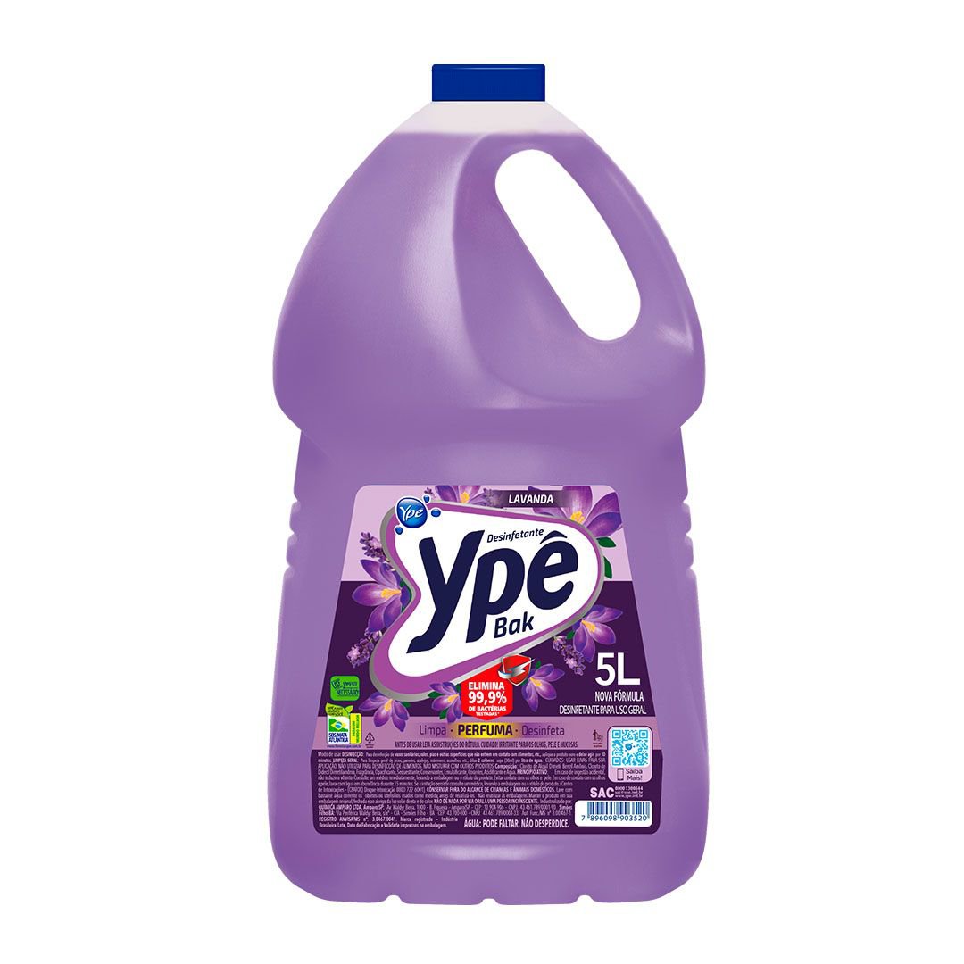DESINFETANTE YPE BAK LAVANDA 5 LITROS