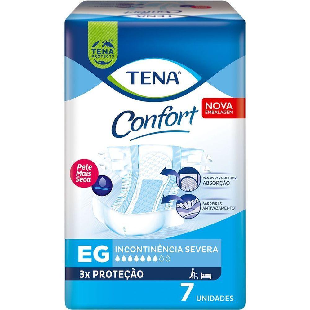 FRALDA ADULTO TENA CONFORT EG 7 UN
