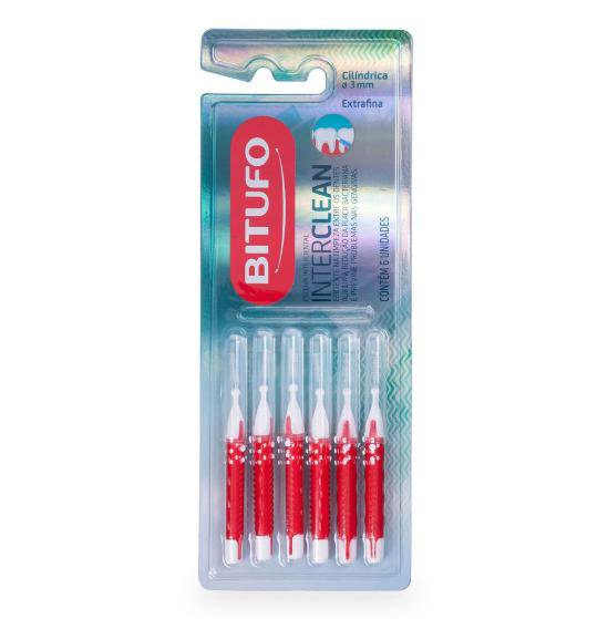 ESCOVA DENTAL BITUFO INTERDENTAL INTERCLEAN EXTRA FINA 6UN