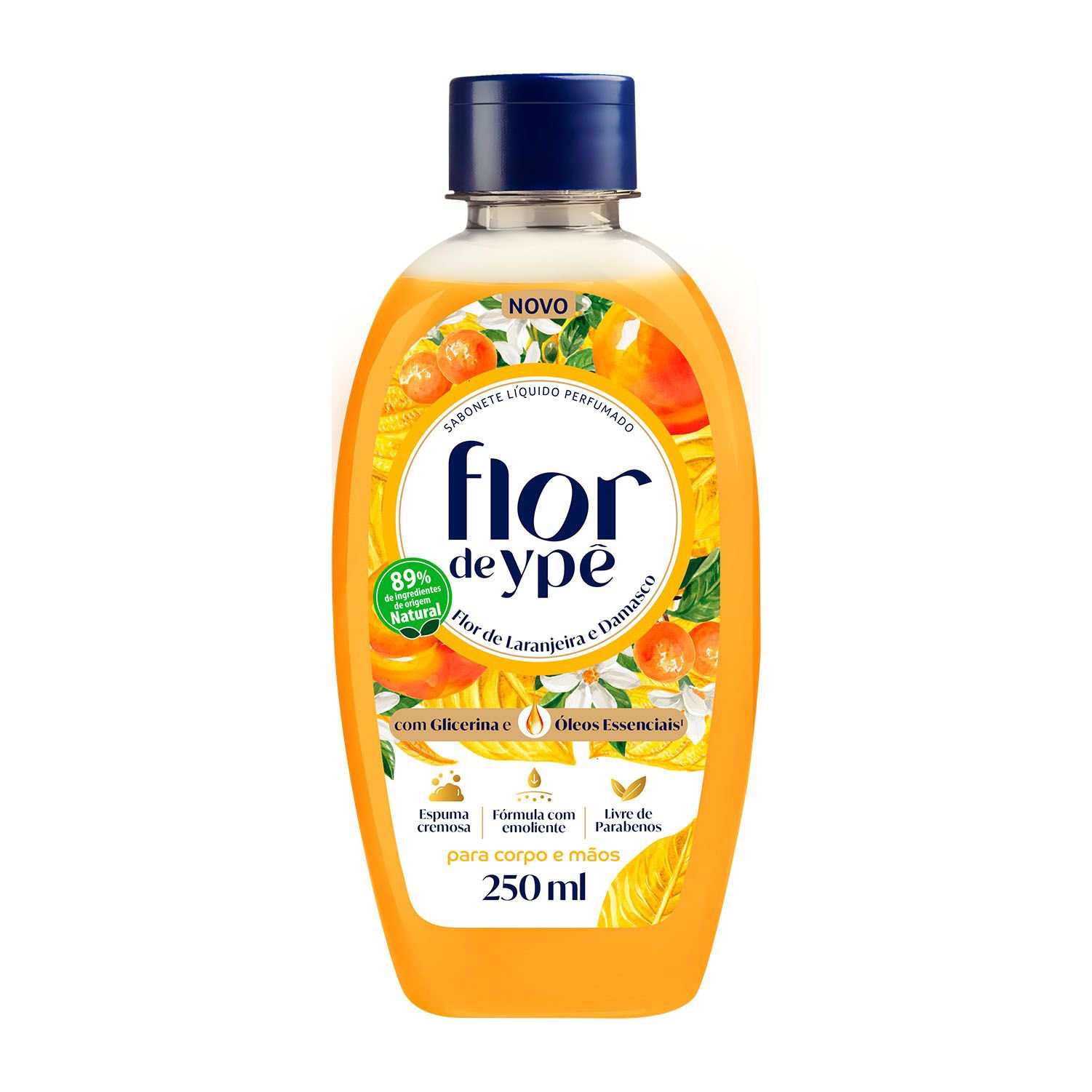 SABONETE LIQUIDO FLOR YPE FLOR LARANJEIRA E DAMASCO 250ML