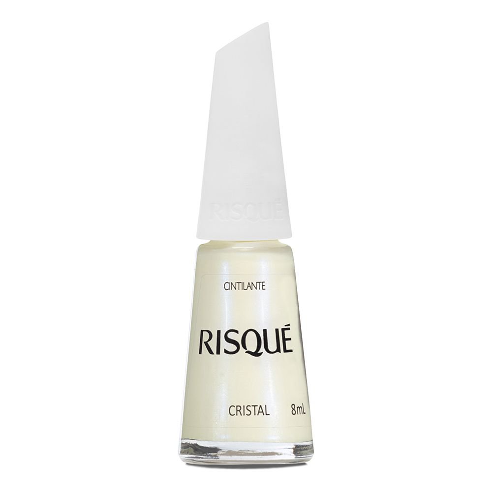 ESMALTE RISQUE BRANCO CINTILANTE CRISTAL 8ML