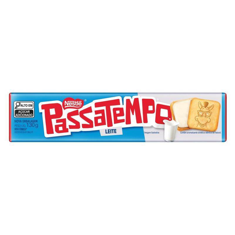 BISCOITO PASSATEMPO RECHEADO LEITE 70X130G