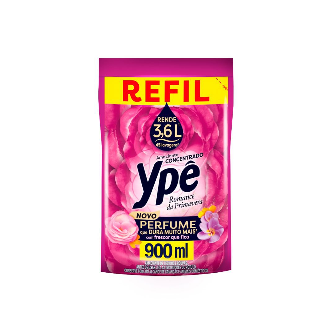 AMACIANTE CONCENTRADO YPE ROMANCE DA PRIMAVERA REFIL 900ML