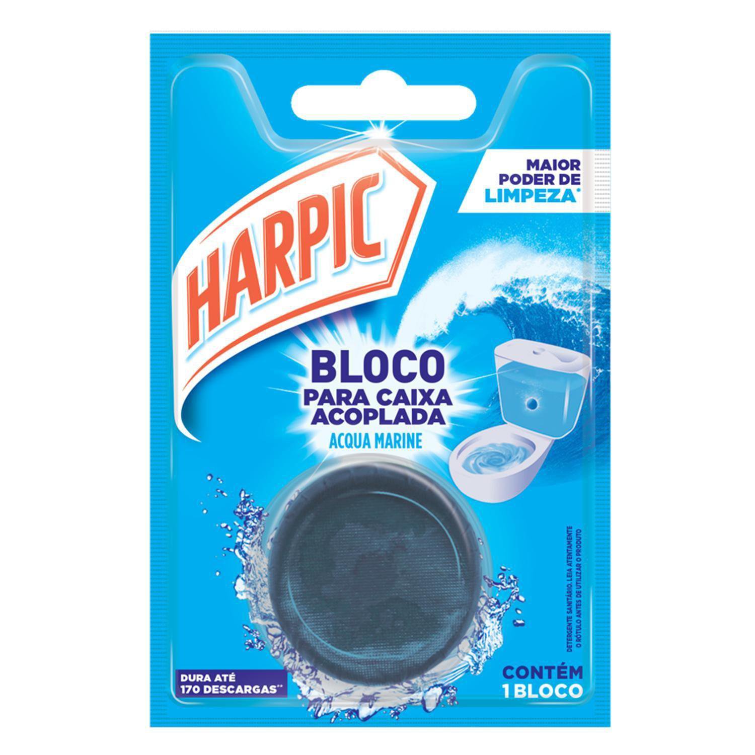 HARPIC BLOCO SANITARIO PARA CAIXA ACOPLADA MARINE 1 UNIDADE