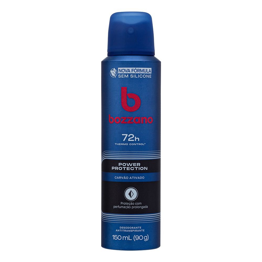 DESODORANTE AEROSSOL ANTITRANSPIRANTE MASCULINO BOZZANO POWER PROTECTION 150ML