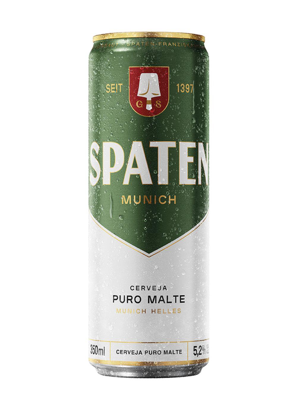 CERVEJA SPATEN PURO MALTE 350ML LATA