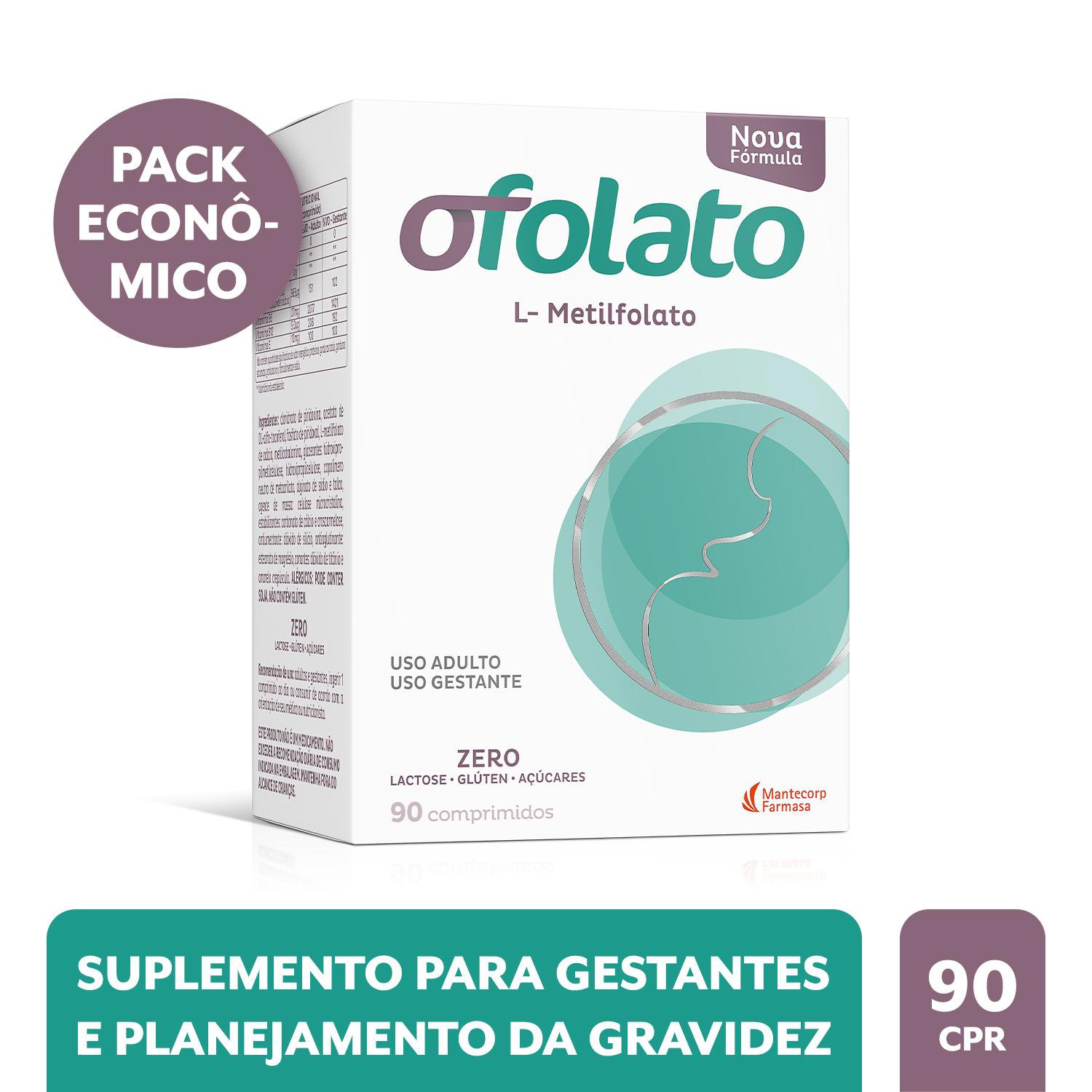 POLIVITAMINICO OFOLATO PARA GESTANTES 90 CAPSULAS