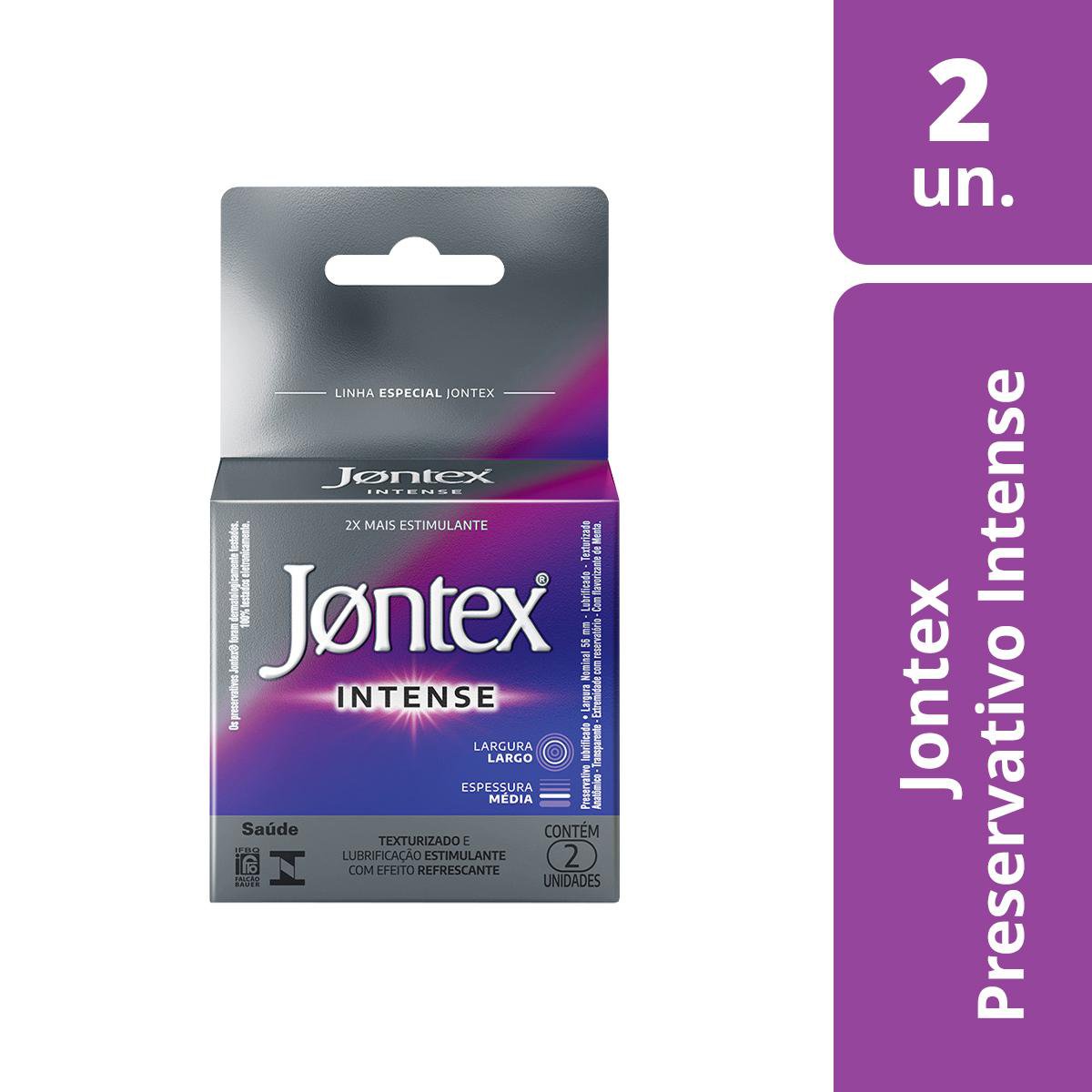 JONTEX INTENSE CAMISINHA PRESERVATIVO 2 UN