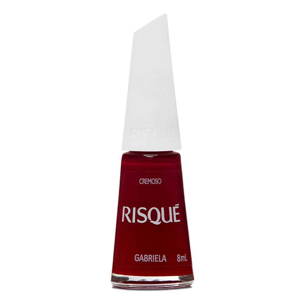 ESMALTE RISQUE VERMELHO CREMOSO GABRIELA 8ML