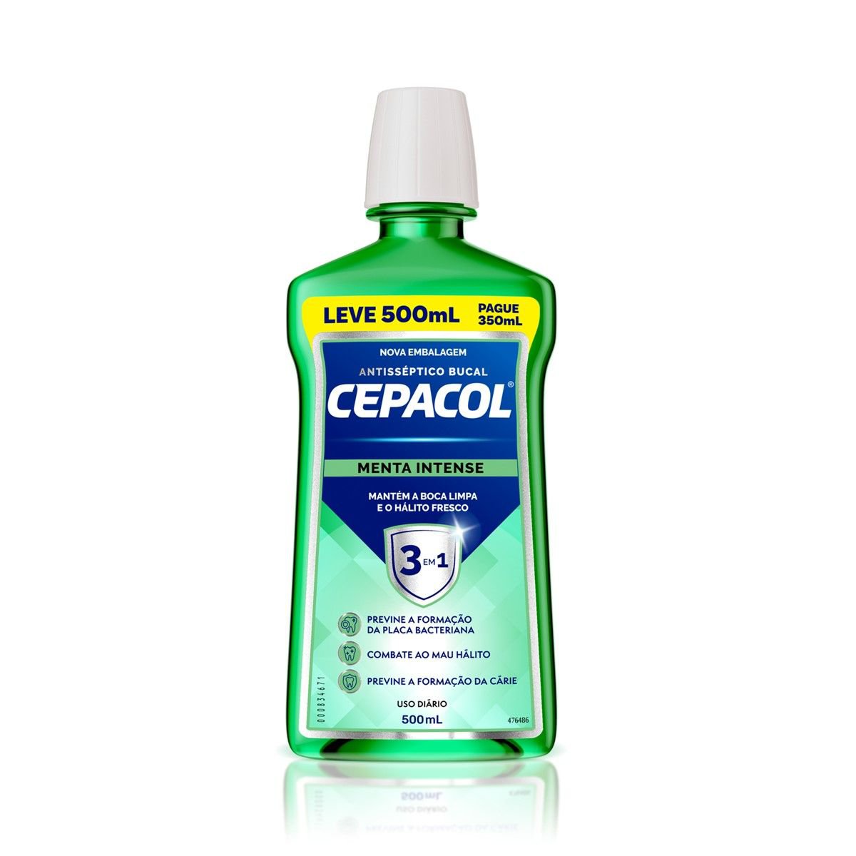 ENXAGUANTE BUCAL CEPACOL MENTA 500 ML LEVE 500 PAGUE350