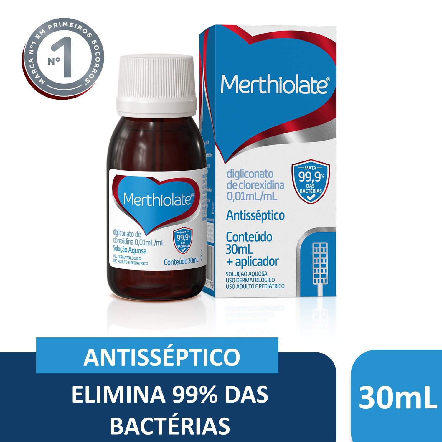 MERTHIOLATE ANTISSEPTICO TOPICO SOLUCAO 30ML