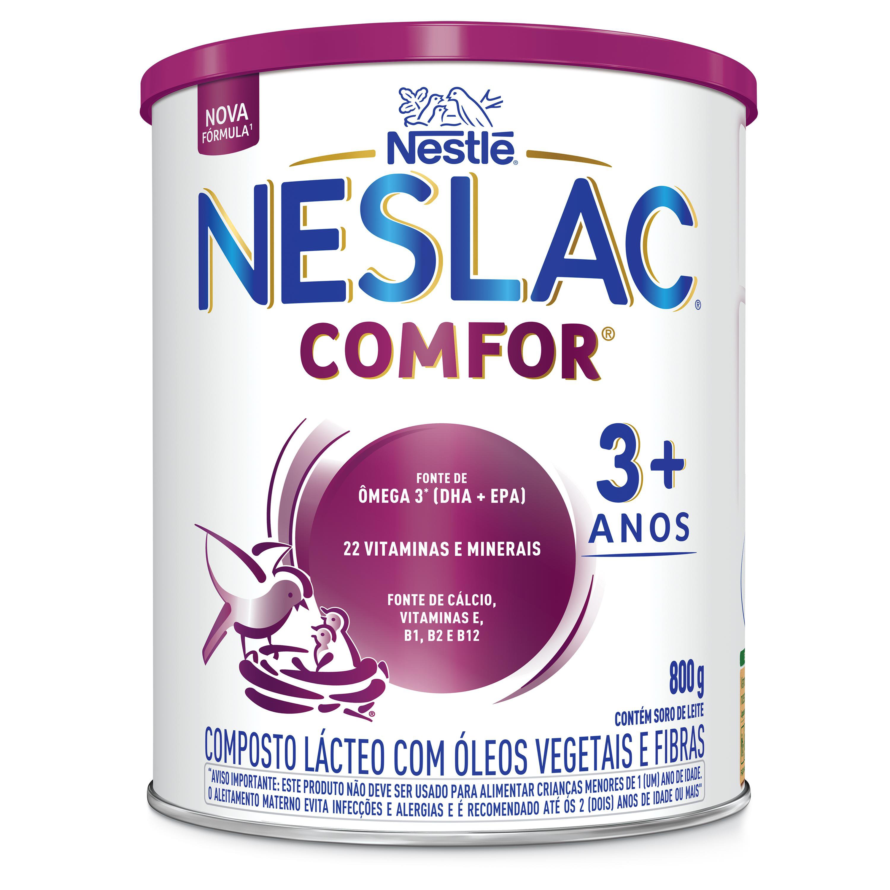 COMPOSTO LACTEO NESLAC COMFOR 3 A 5 ANOS 800G