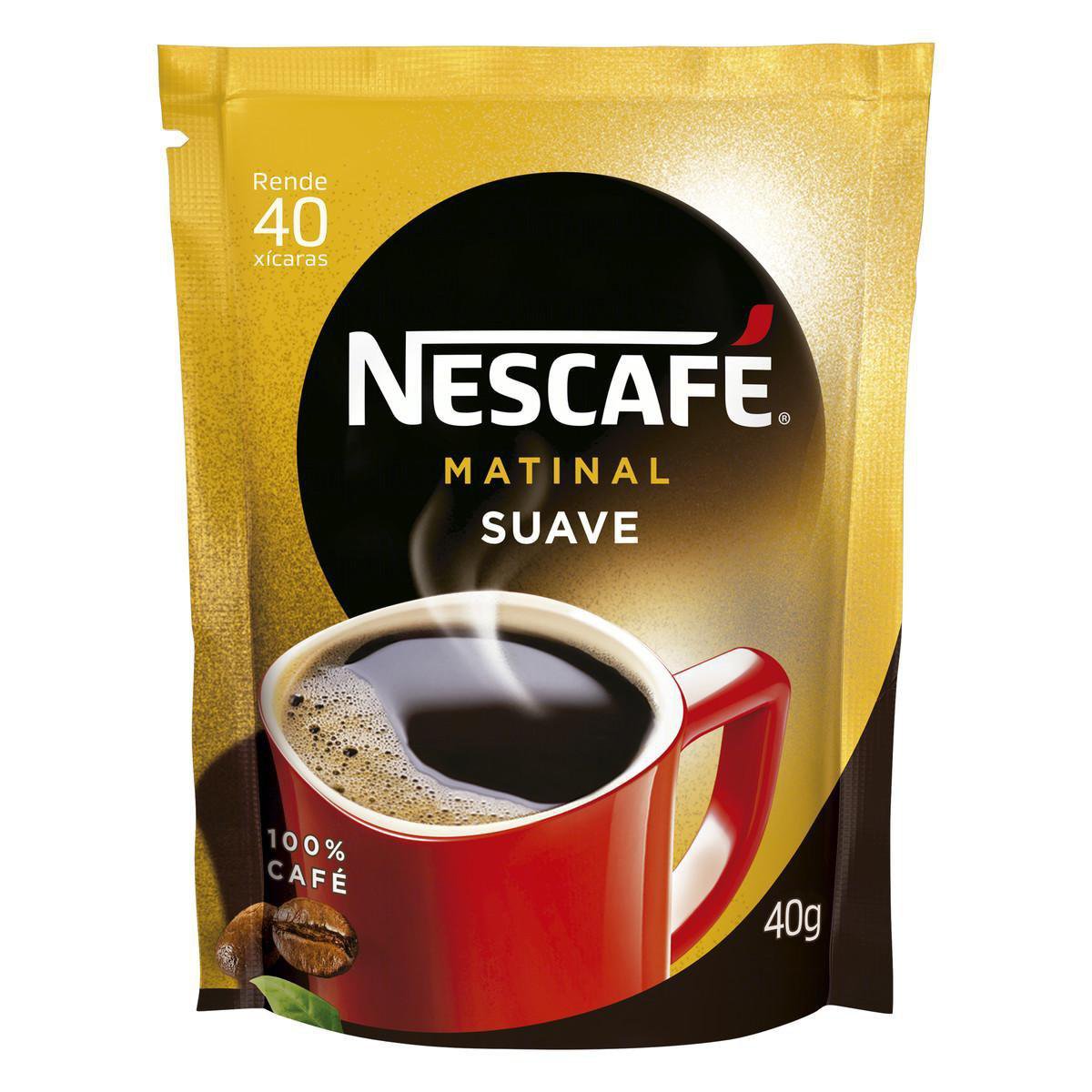 CAFE SOLUVEL NESCAFE MATINAL SUAVE SACHET 24X40G