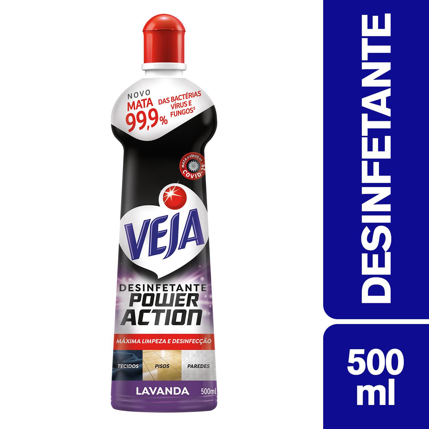 DESINFETANTE MULTISUPERFICIES VEJA POWER ACTION LAVANDA SQUEEZE 500ML
