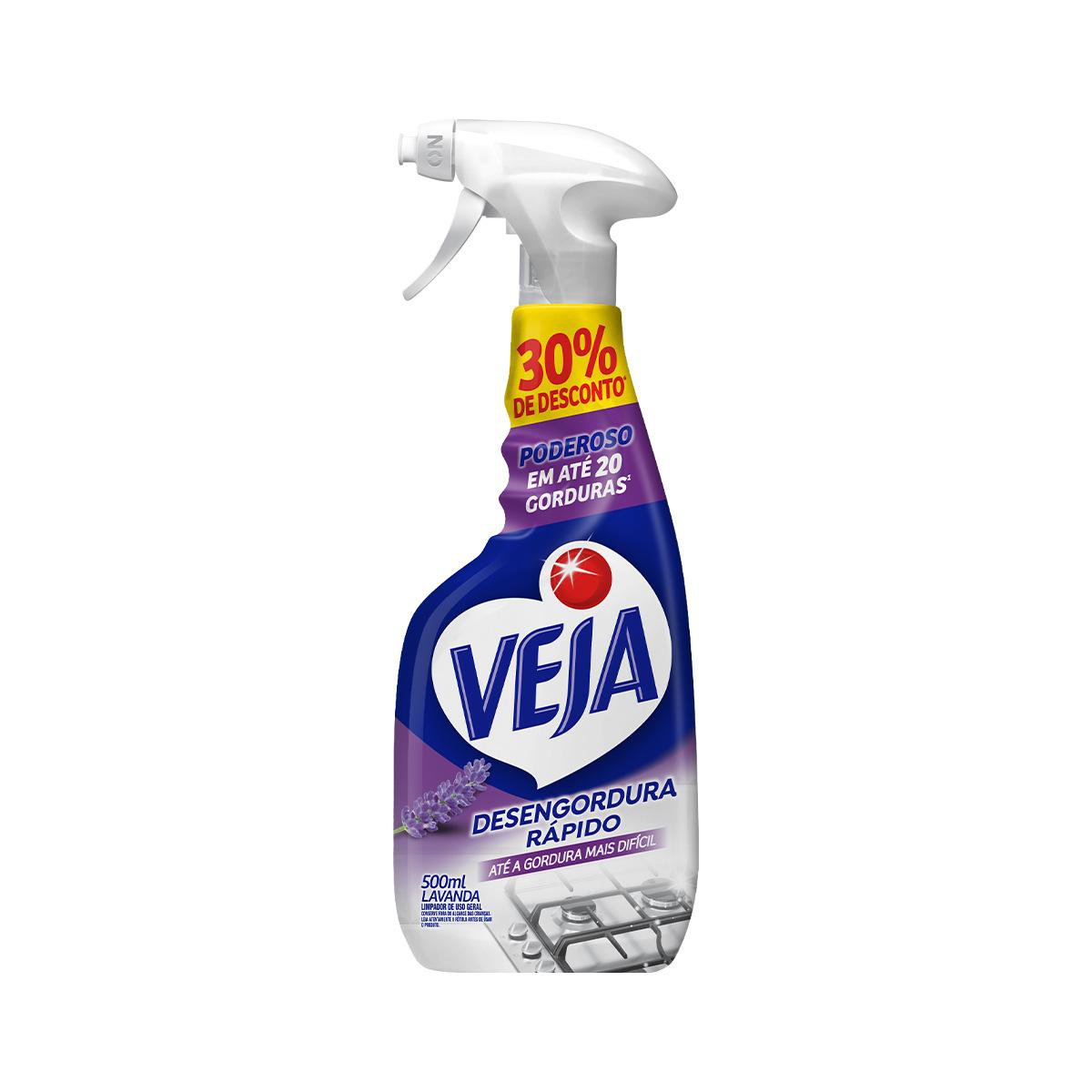 VEJA DESENGORDURA RAPIDO LIMPADOR LAVANDA SPRAY PROMO 500ML