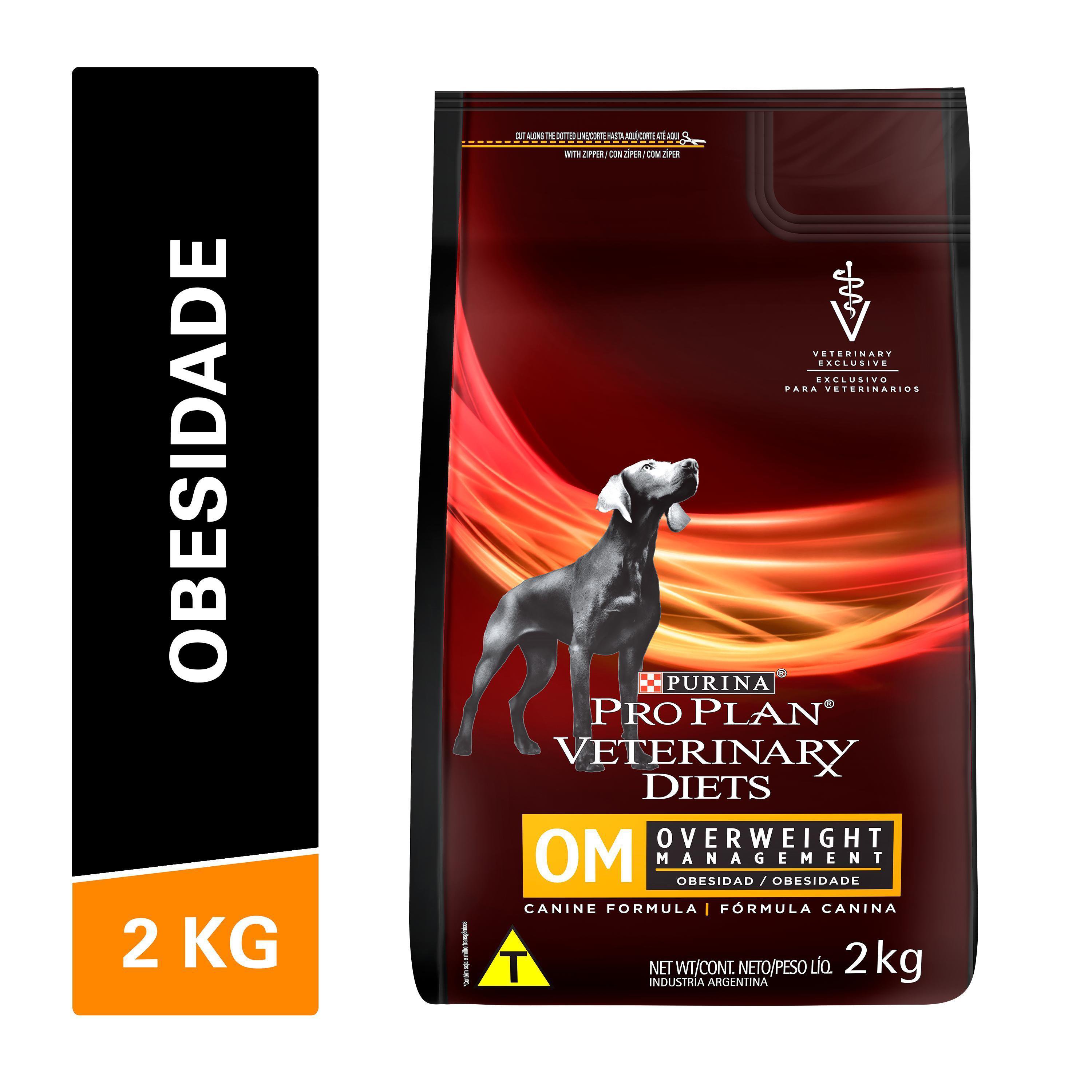 RACAO PRO PLAN OM CONTROLE OBESIDADE PARA CAES 2KG