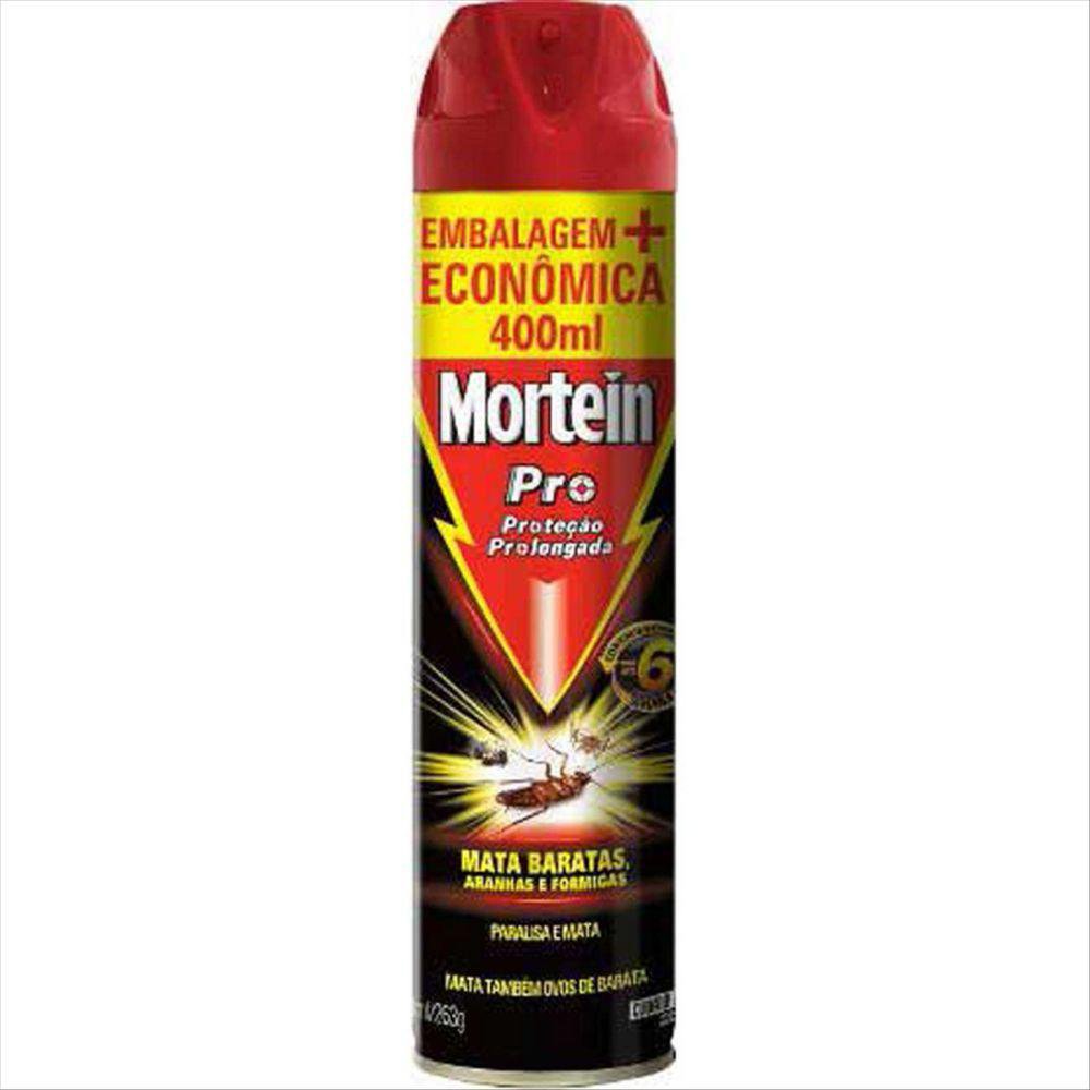 INSETICIDA AEROSSOL MORTEIN PRO MATA BARATAS 400ML
