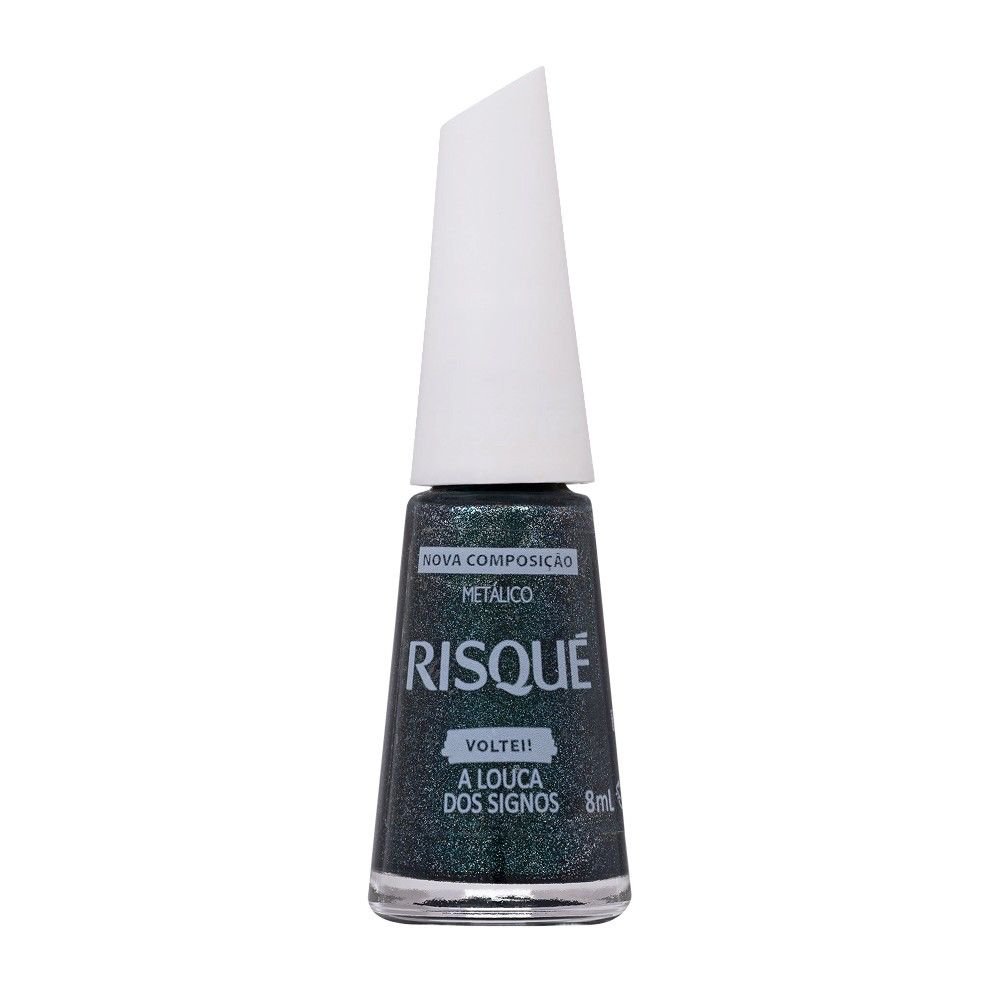 ESMALTE VERDE RISQUE A LOUCA DOS SIGNOS METALICO 8ML