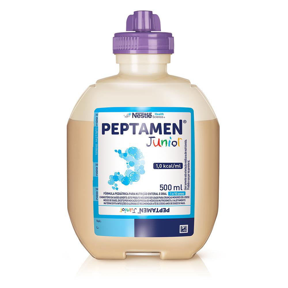 NUTRICAO ENTERAL E ORAL PEPTAMEN JUNIOR SEM SABOR SISTEMA FECHADO 500 ML