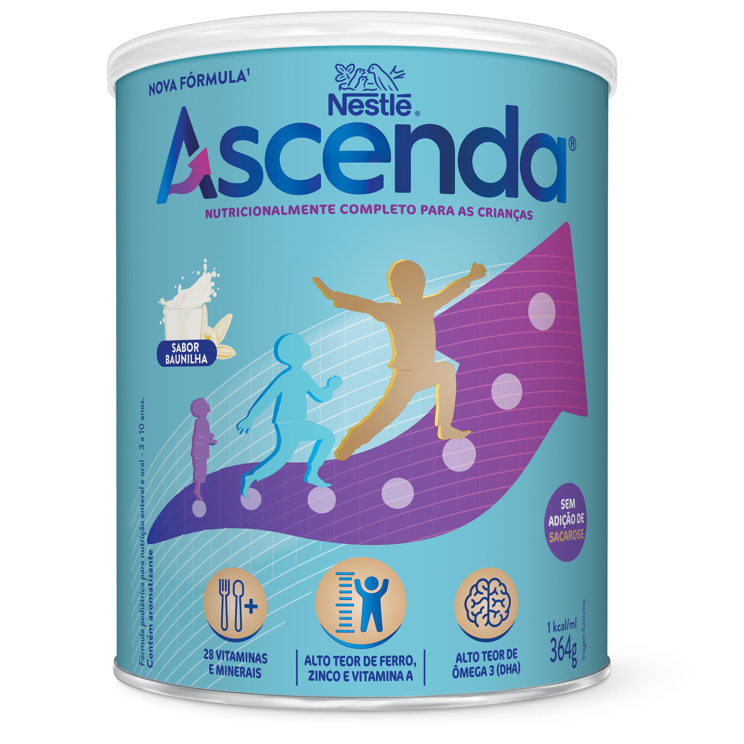 SUPLEMENTO ALIMENTAR INFANTIL ASCENDA BAUNILHA 364G