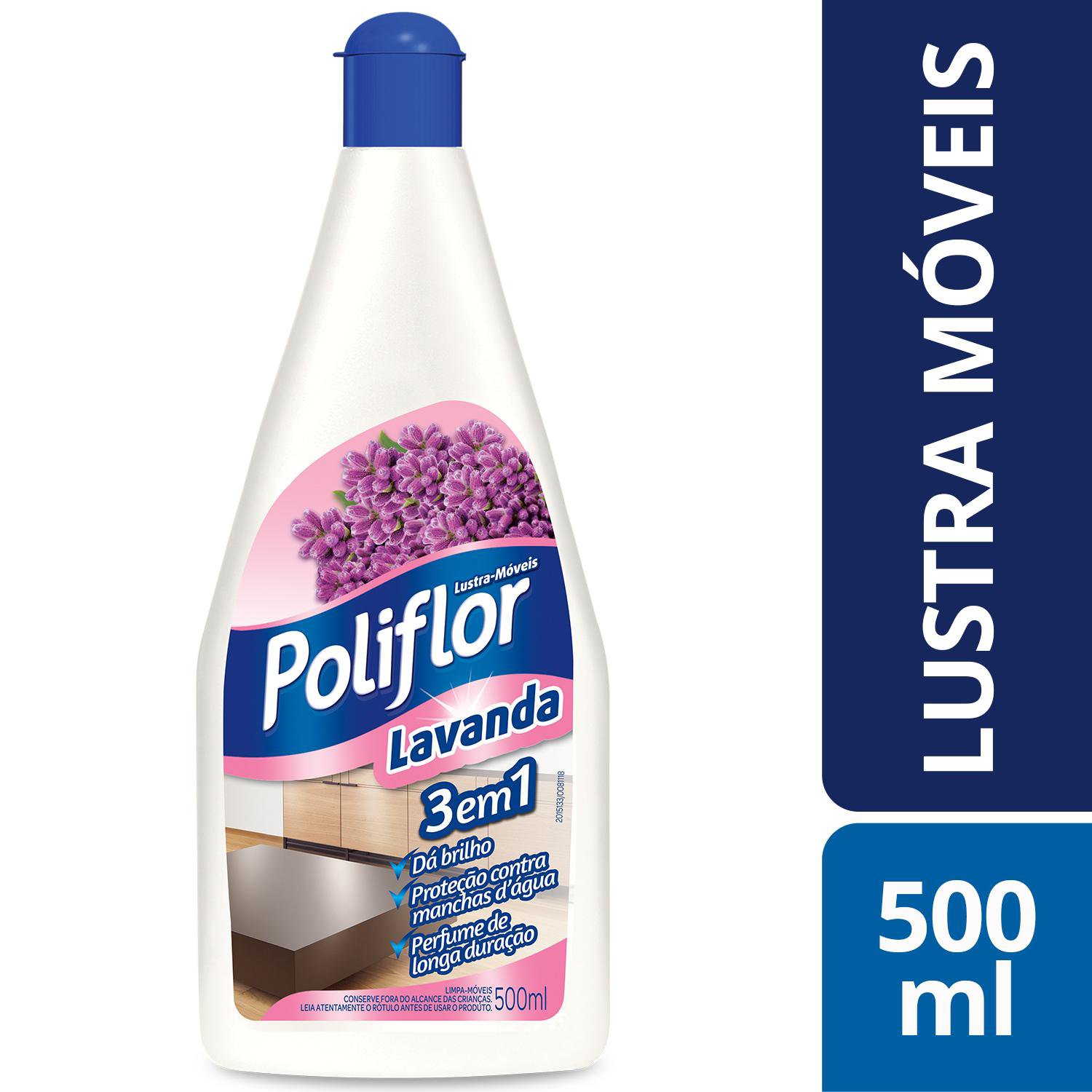 LUSTRA MOVEIS POLIFLOR LAVANDA 500ML