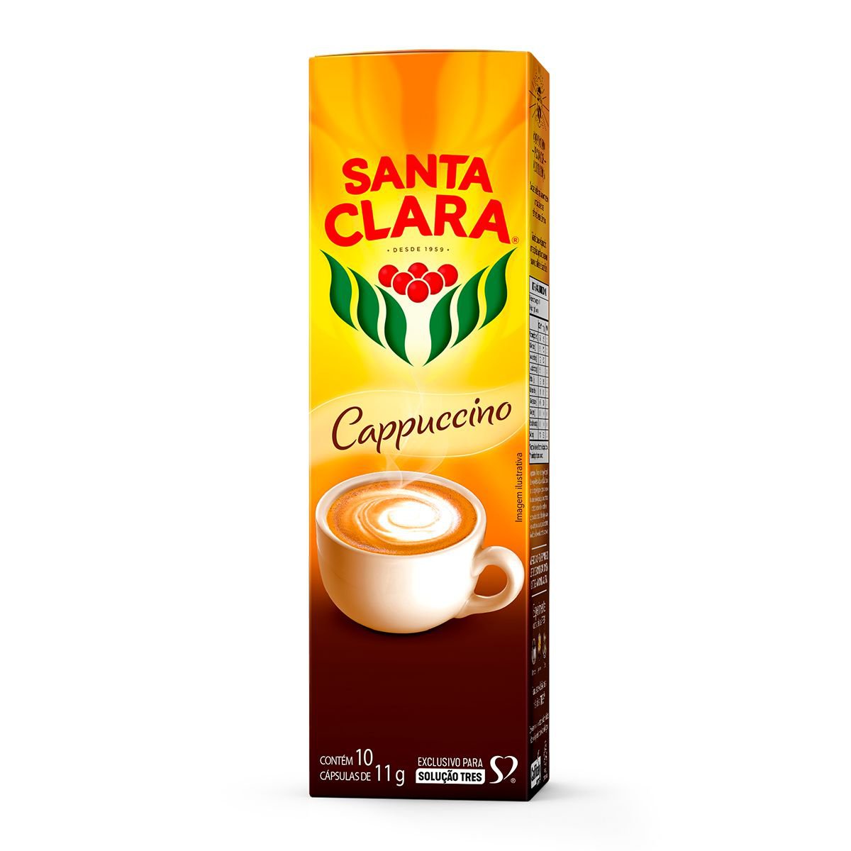 CAPSULA CAPPUCCINO CLASSIC SANTA CLARA 10 UNID