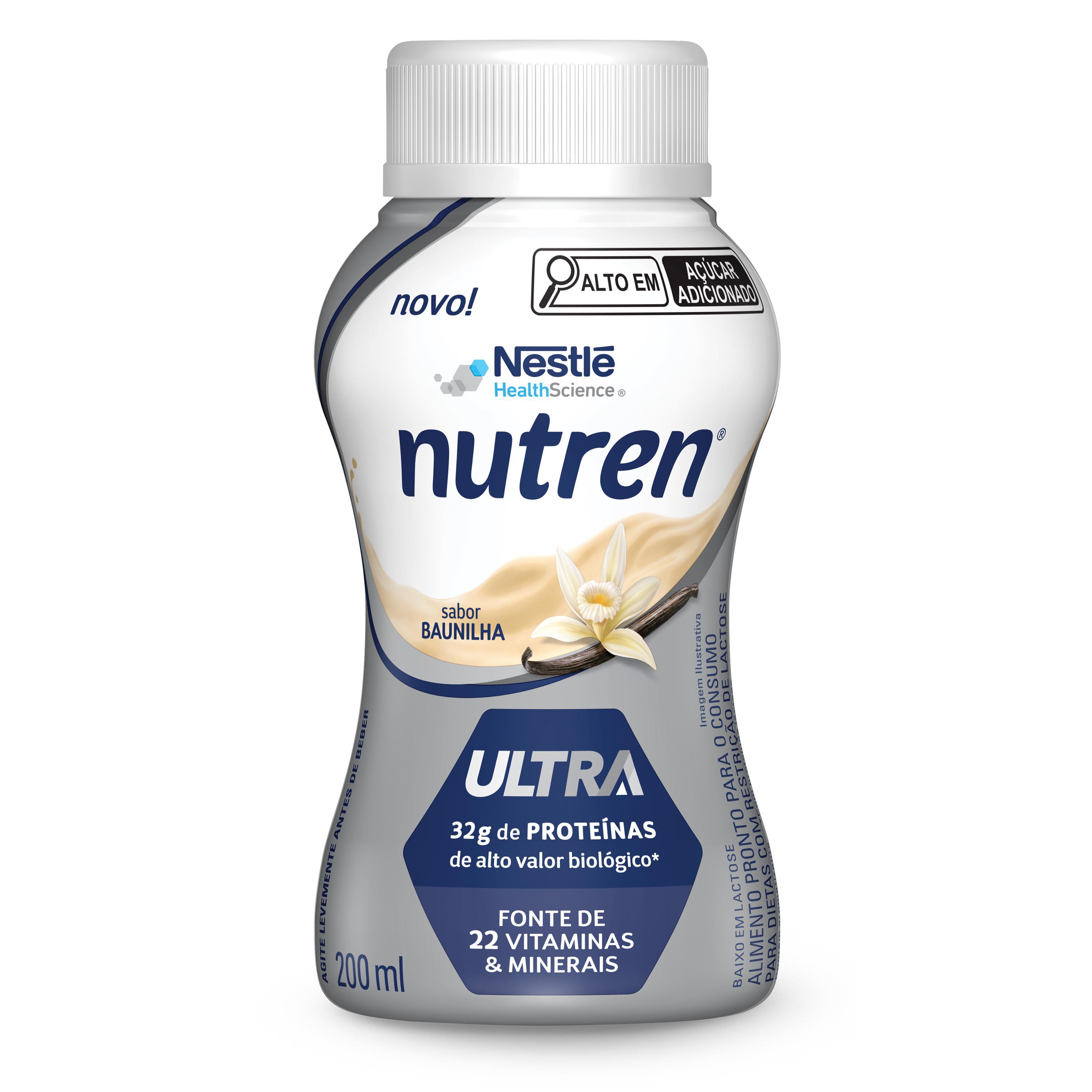 ALIMENTO PRONTO PARA CONSUMO NUTREN ULTRA BAUNILHA 200ML
