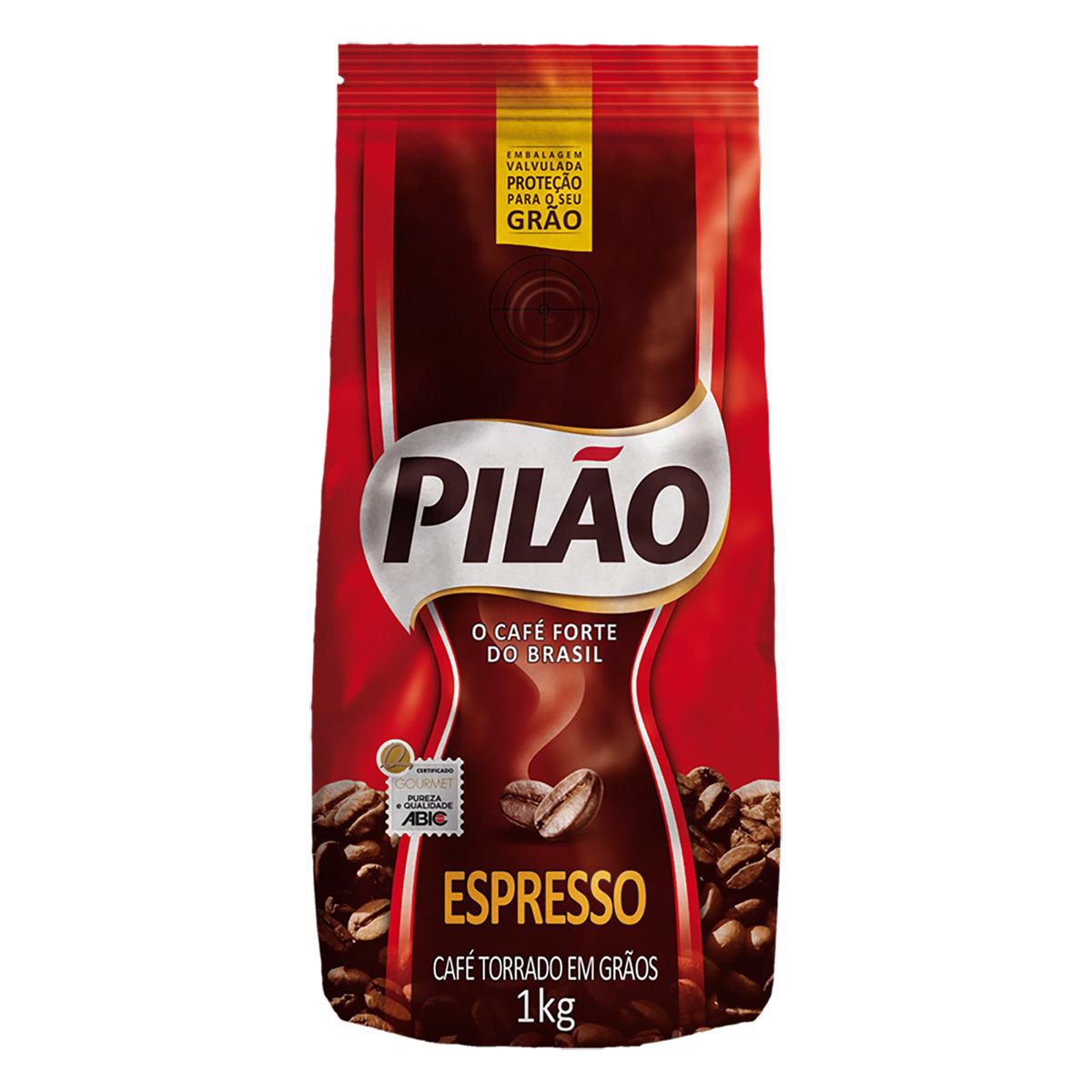 CAFE TORRADO EM GRAOS ESPRESSO PILAO POUCH 1KG