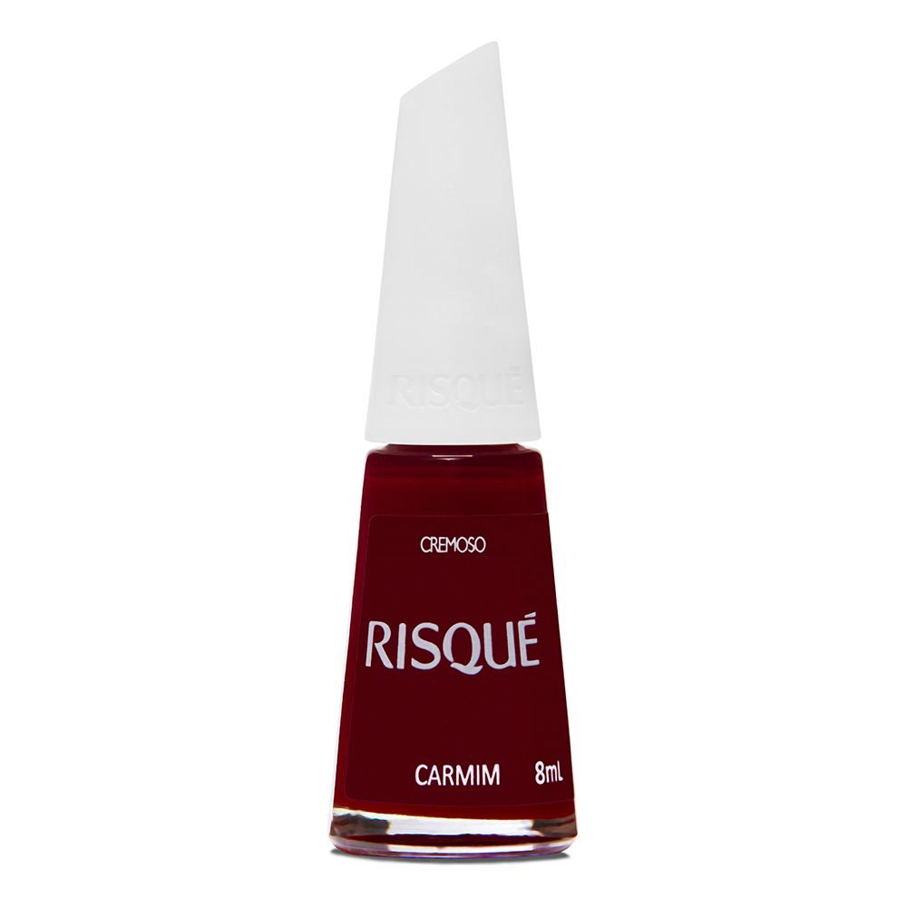 ESMALTE RISQUE VERMELHO CREMOSO CARMIM 8ML