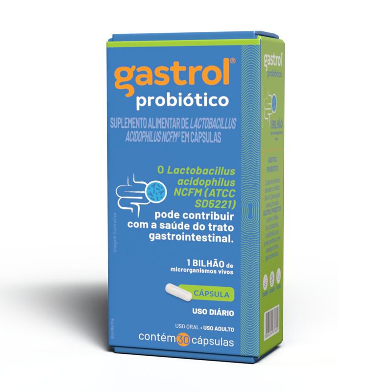 PROBIOTICO GASTROL 1 BILHAO 30 CAPSULAS
