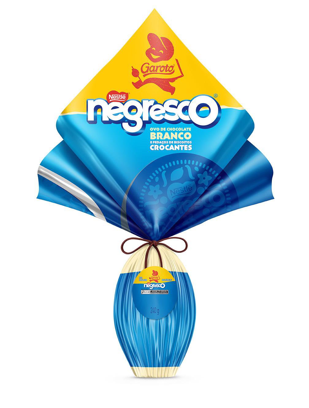 OVO PASCOA GAROTO NEGRESCO 240G