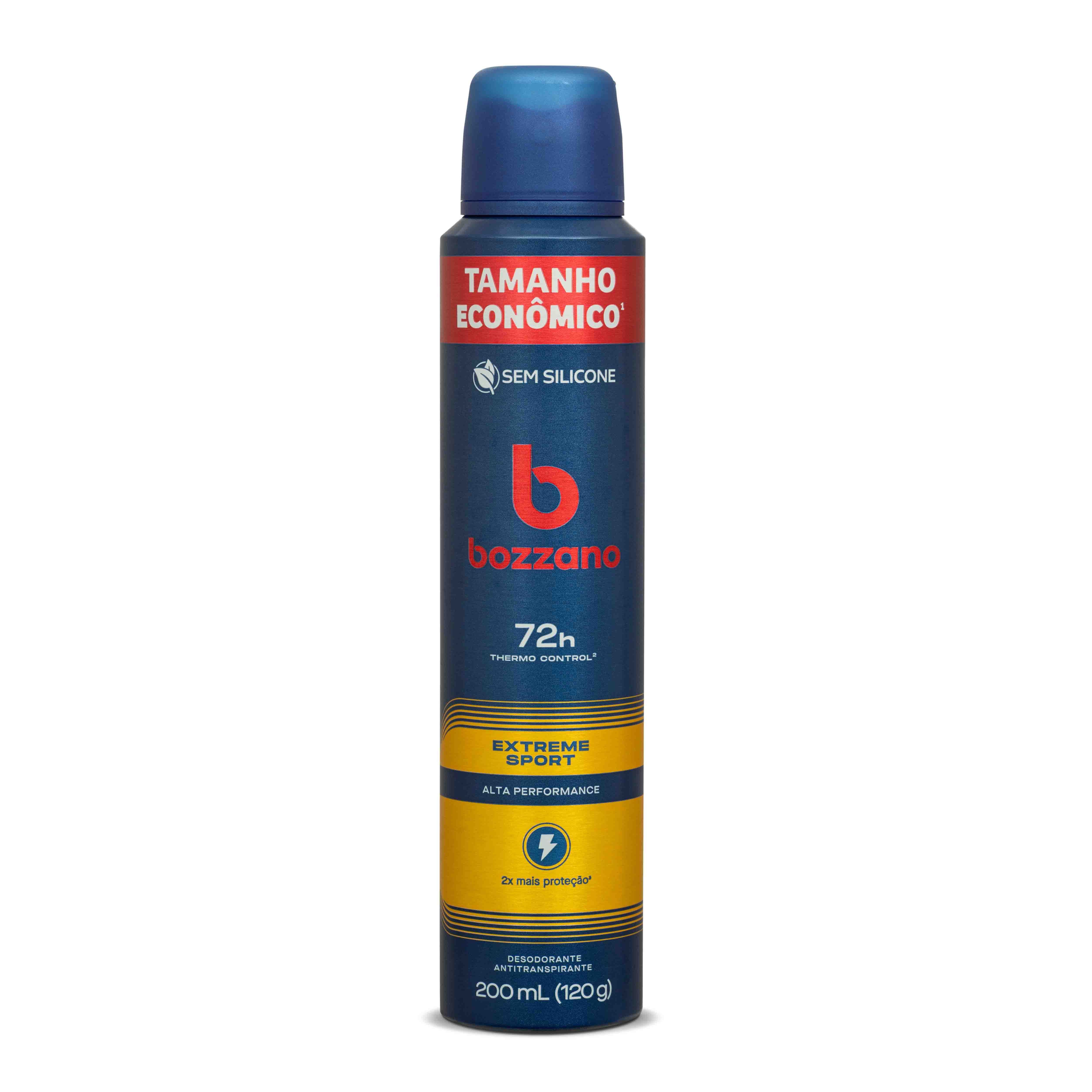 DESODORANTE BOZZANO EXTREME SPORT AEROSSOL ANTITRANSPIRANTE MASCULINO 200ML
