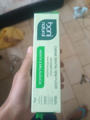 CREME DENTAL SEM FLUOR ANTIBACTERIANO BONI