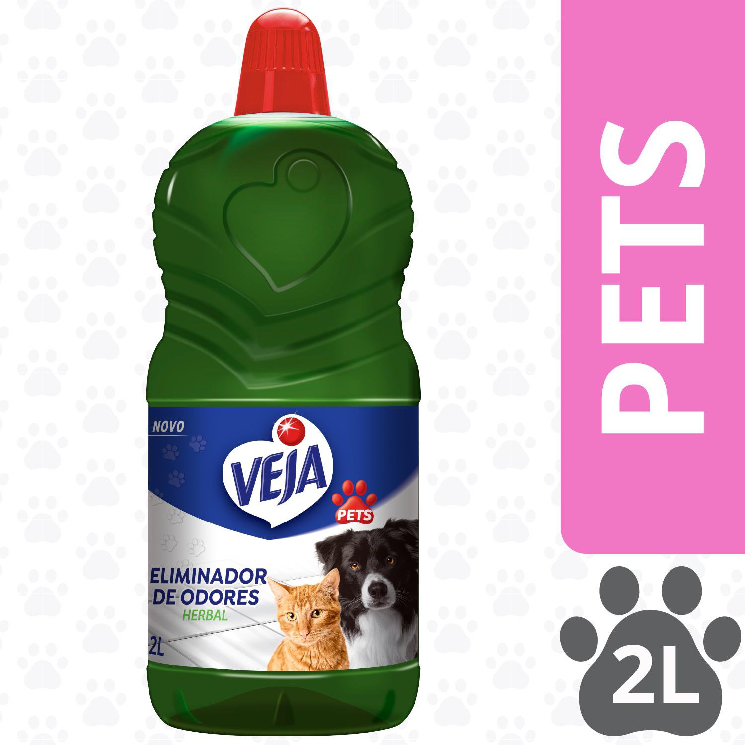 LIMPADOR PETS VEJA DESODORIZADOR PERFUMADO VEJA HERBAL 2L