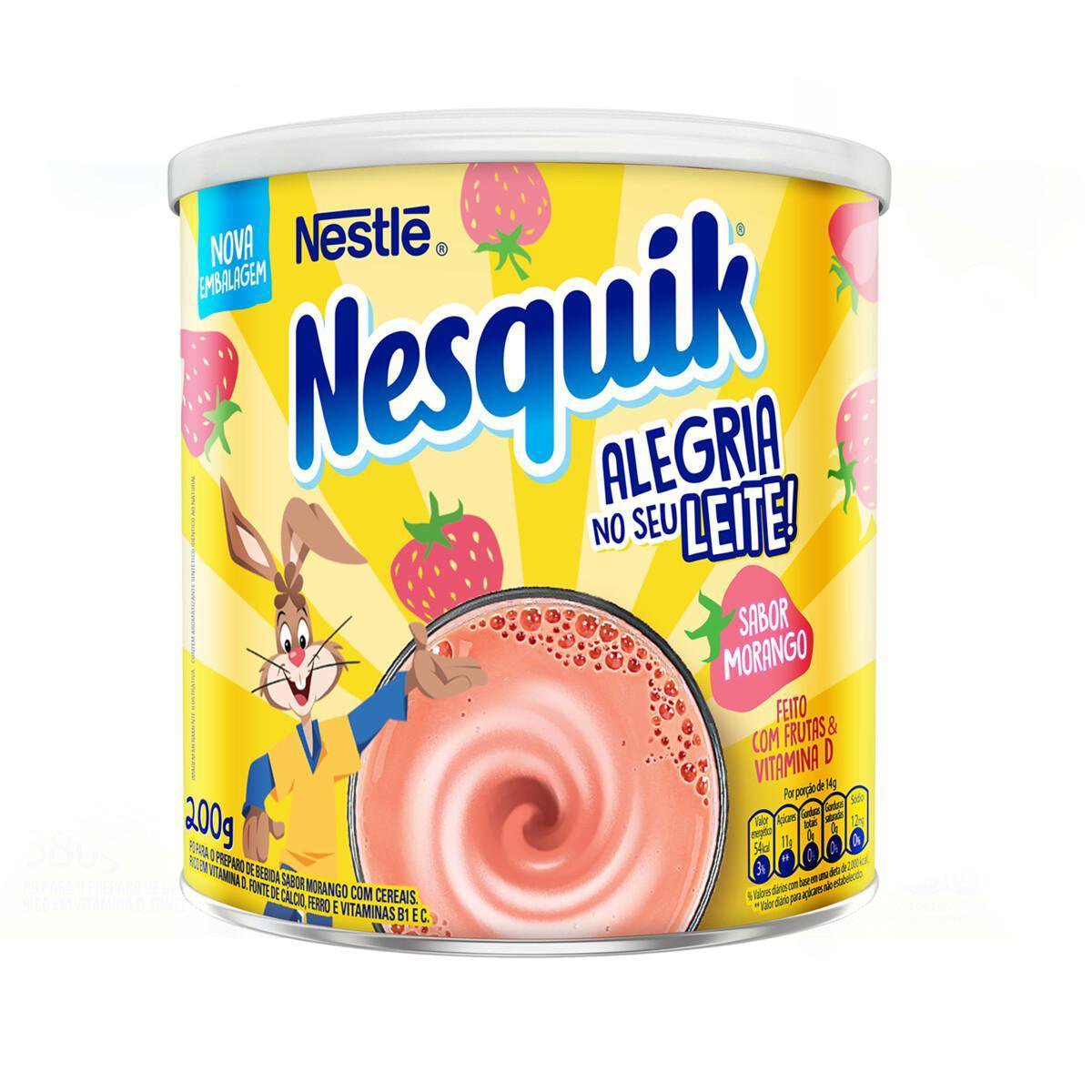 ACHOCOLATADO EM PO NESQUIK MORANGO 200G